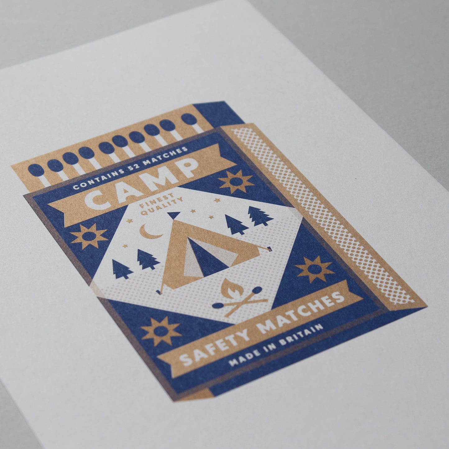 Camp Matches Riso Print