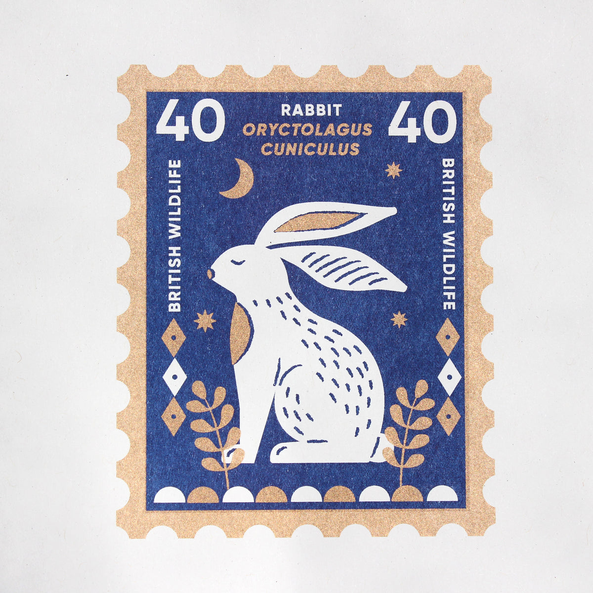 Cheap Rabbit Stamps Rabbit Stamp Riso Print – thewhitepress