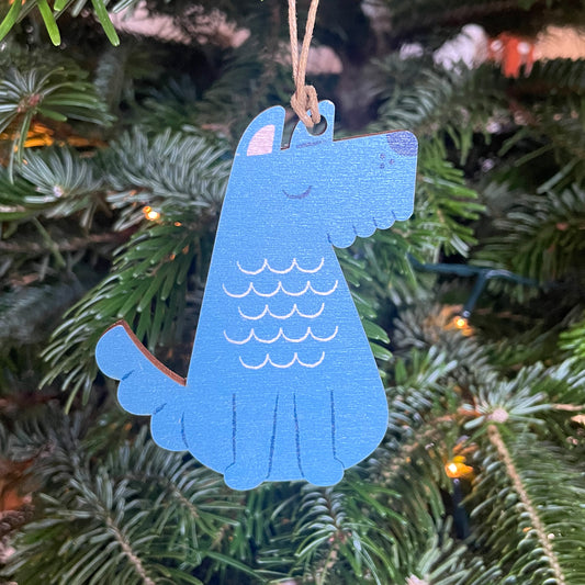 Aloof Dog Ply Decoration